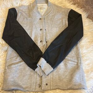 CURRENT/ELLIOTT The  Classic Varsity Jacket Size O (small) Heather